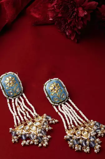 Neel jhumka drop earring