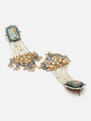 Neel jhumka drop earring 4