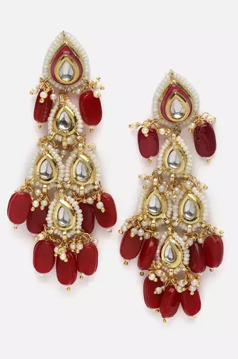 Aabshaar aag drop earring