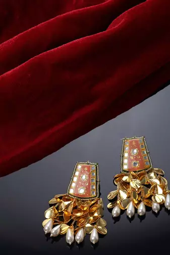 Fire drop earring