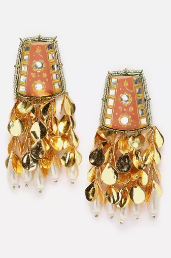 Fire drop earring