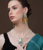 Neela rang drop earring