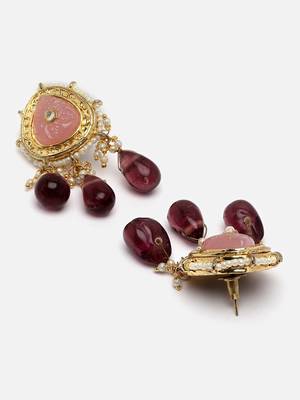 Coral drop earring 4