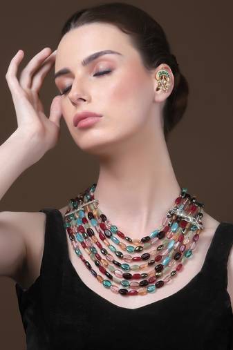 Hara gulab drop earring
