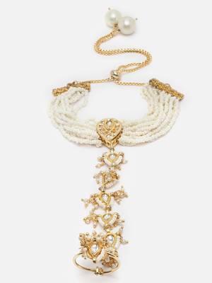Meringue hath phool hand jewellery 3