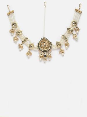 Ecru matha patti hair jewellery 3