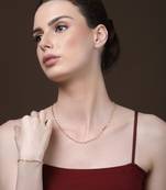 Swirl string necklace