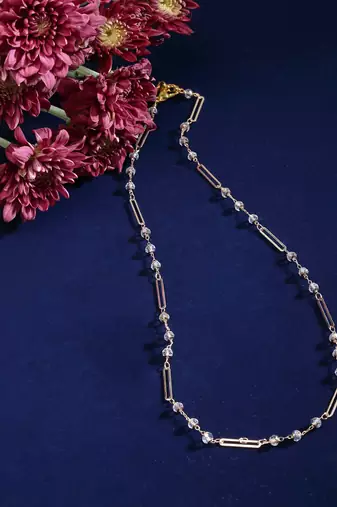 Swirl string necklace