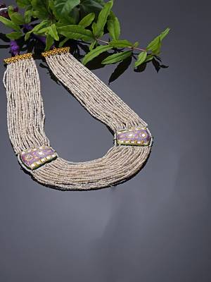 Boysenberry string necklace 2