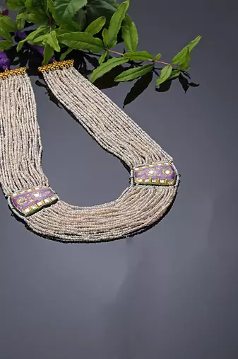 Boysenberry string necklace