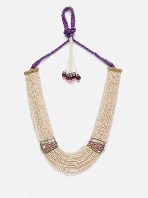 Boysenberry string necklace 3