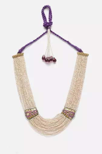Boysenberry string necklace