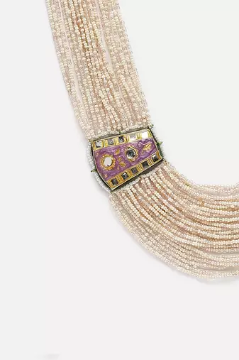 Boysenberry string necklace