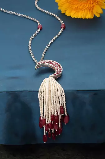 Gul-e-surkh haar necklace