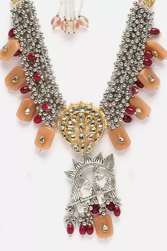 Persimmon haar necklace