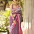 Purple Banarasi Soft Silk blend saree