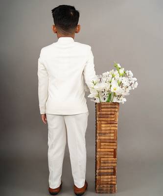Ivory bandgala with cheetah embroidered with pant set 2