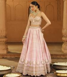 Mehnoor Razana Blush Pink Light Lehenga Set