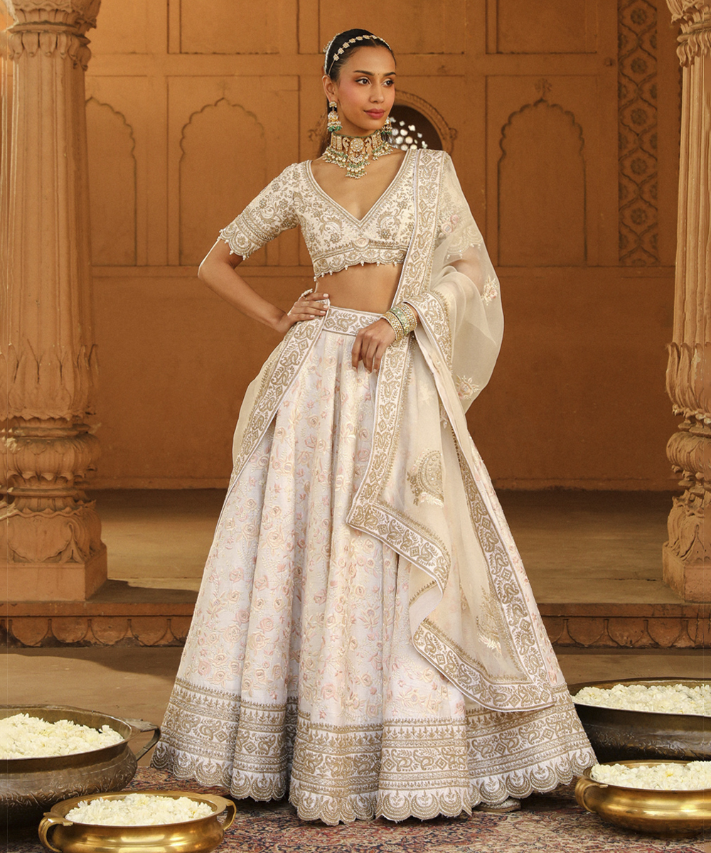Ivory Heavy Lehenga Set