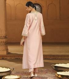 Mehnoor sanvi off-rose a-line chauga with salwar set