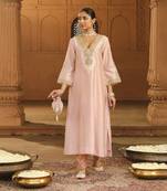 Mehnoor sanvi off-rose a-line chauga with salwar set