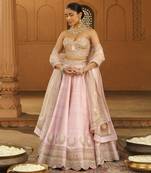 Mehnoor Razana Blush Pink Light Lehenga Set