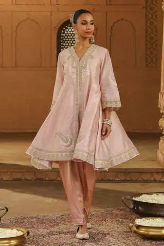 Rose Short Kalidaar Faria Anarkali Punjabi Salwar Suit