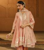 Blush Pink Short Anarkali Punjabi Salwar Suit