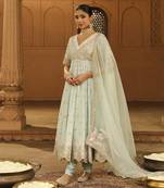 Mehnoor ayda blush pink short kurta with sharara and dupatta set