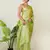 Aakar pastel green handloom tissue saree