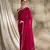 Fuchsia pink glitter georgette saree
