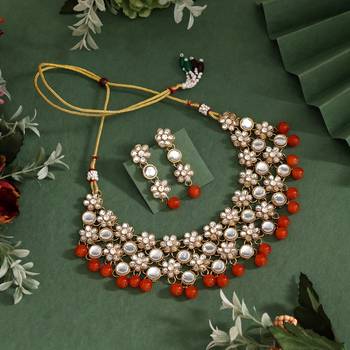 Orange necklace-sets 2