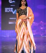 multicolor Motif Print Satin SemiStitched Lehenga Choli With Unstitched sequin Work Blouse and Dupatta