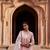 powder pink Hand Block Printed straight fit Cotton Kurta set 