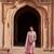 powder pink Hand Block Printed straight fit Cotton Kurta set 