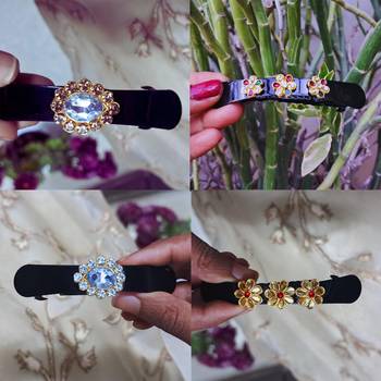 Stone stud rodium  combo bakal color multi material metal size 3.5 inch 1