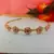 Stone stud gold plated  hair band color golden material brass  size free size