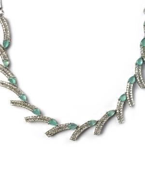 silver-plated ad jewelry set for women     perfect gift for all occasions turquoise color 4