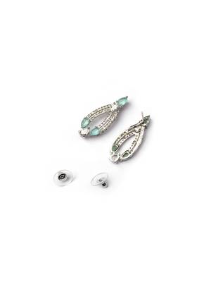silver-plated ad jewelry set for women     perfect gift for all occasions turquoise color 5