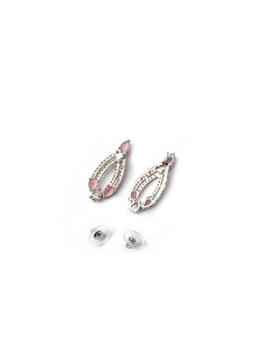 silver-plated ad jewelry set for women     perfect gift for all occasions pink color 5