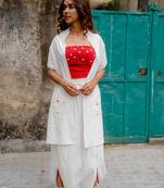 Shvet- jamdani flare pants