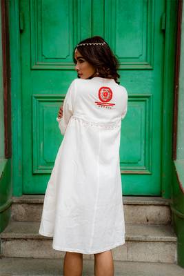 Shvet- a-line panelled dress 3