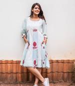 A-line panelled dress