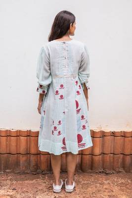 A-line panelled dress 2