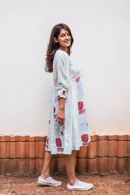 A-line panelled dress 3