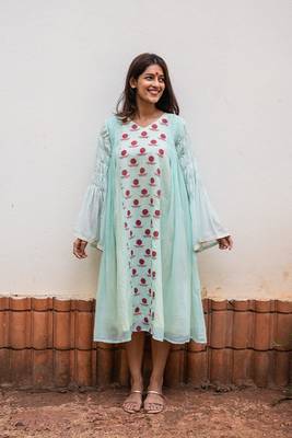 Side panelled dress 1