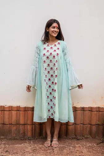 Side panelled dress