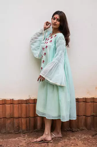 Side panelled dress