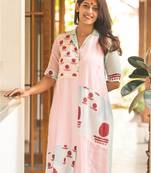 Notch collared dress