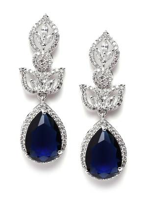 Styslish blue water drop earrings 3